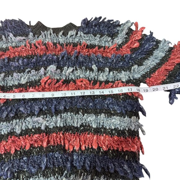 NWOT! Vintage Clovis Ruffin Knit Sweater Womens Gray Red Long Sleeve Size S - Picture 5 of 7